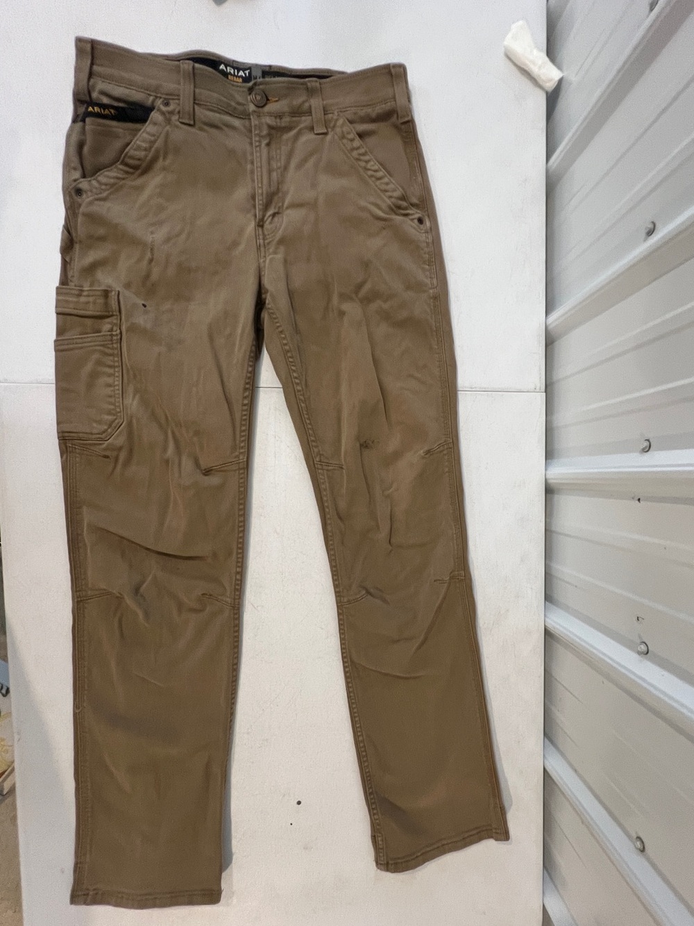 Ariat Men’s Tan Cargo Work Pants with Utility Pockets